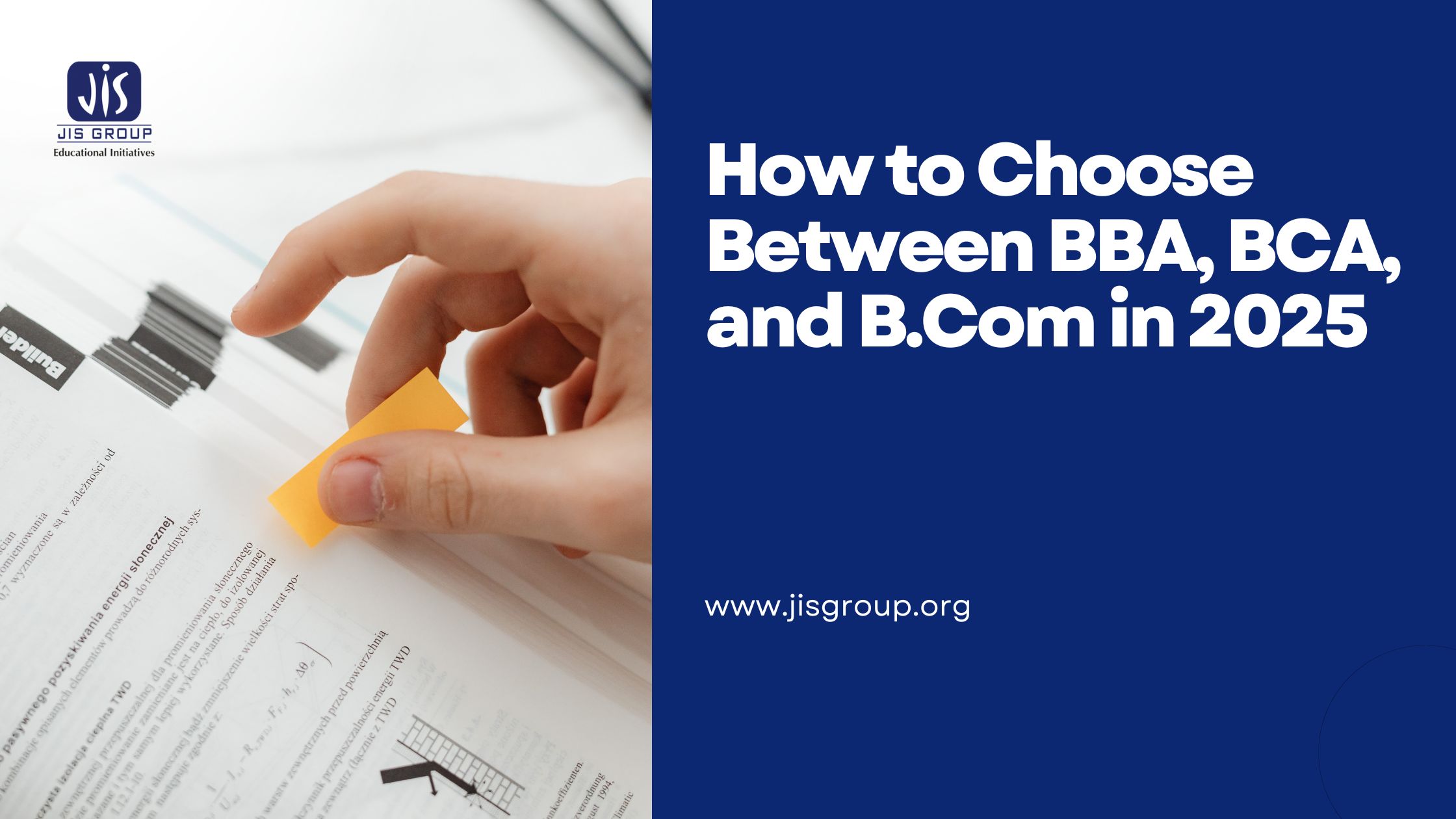 How to Choose Between BBA, BCA, and B.Com in 2025