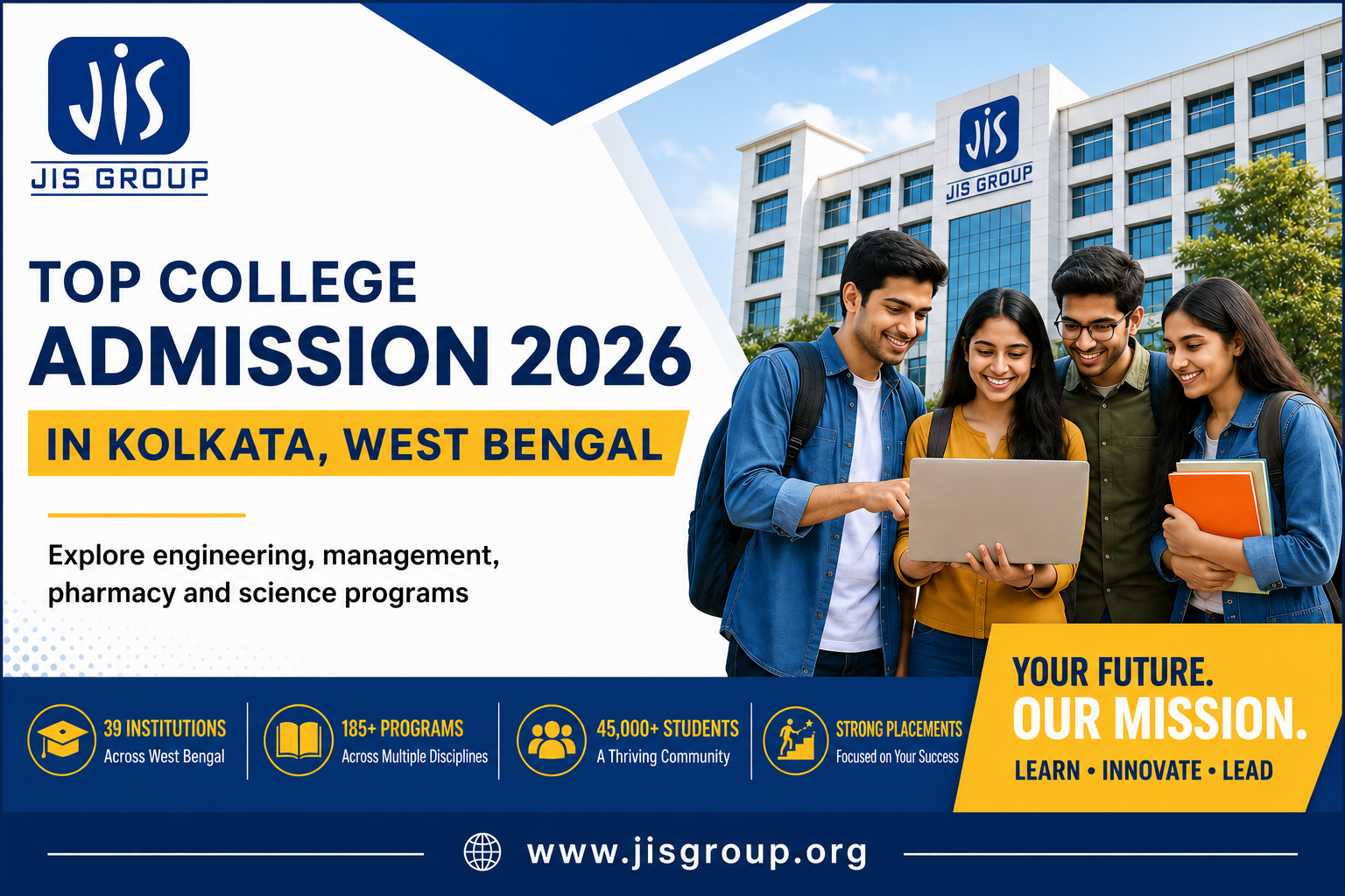 Top College Admission 2026: Explore Engineering, Management, Pharmacy and Science Programs