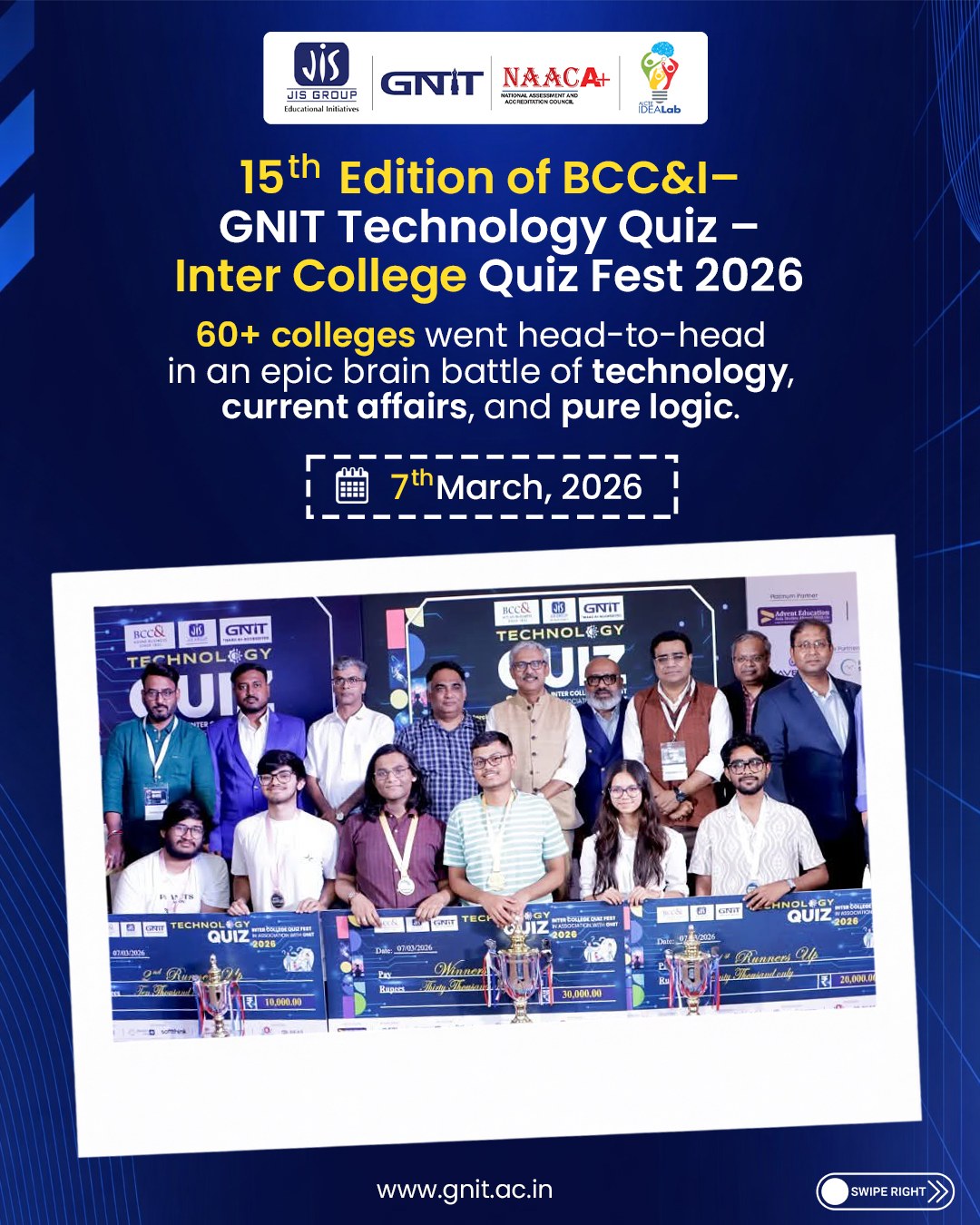 The 15th Edition of BCC&I – GNIT Technology Quiz